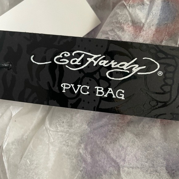 New- Ed Hardy butterfly clear tote bag -Handbag ❤️MSRP$159 - Picture 13 of 13